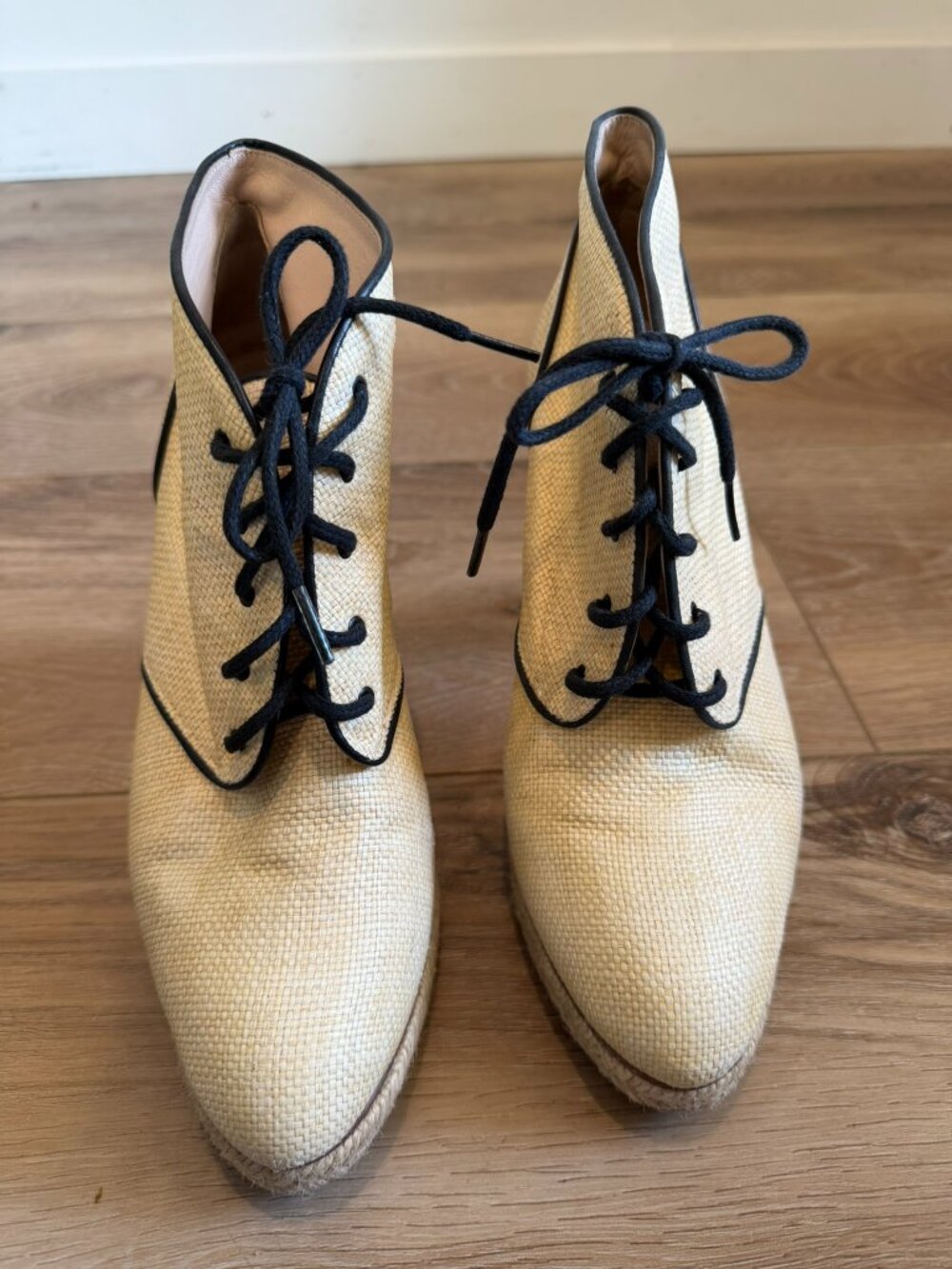 Loeffler Randall Raffia Oxfords, sz 9.5